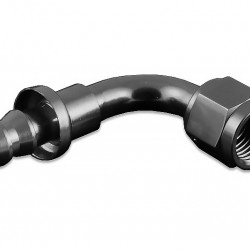 AN4 push-on 90' fitting Black