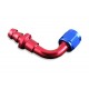 AN4 push-on 90' fitting Red