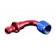 AN4 push-on 90' fitting Red