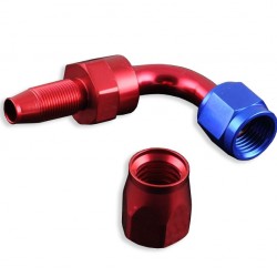 Swivel 90' AN6 fitting Red