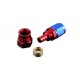 AN -8 AN8 JIC Straight PTFE Fuel Oil Fitting hose end Red