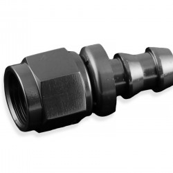 AN10 push-on fitting Black