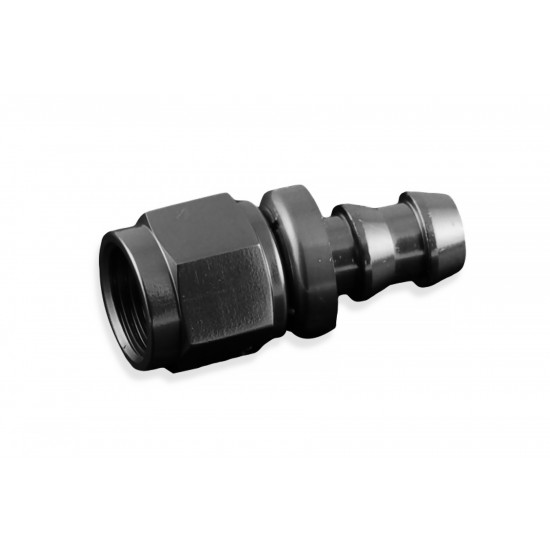AN10 push-on fitting Black