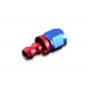 AN8 push-on fitting Red