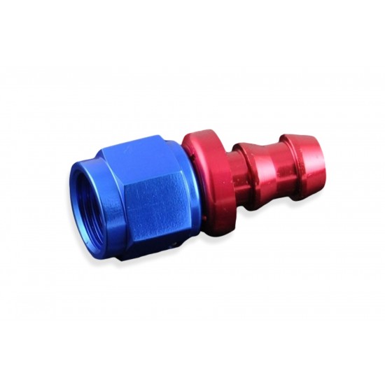 AN8 push-on fitting Red