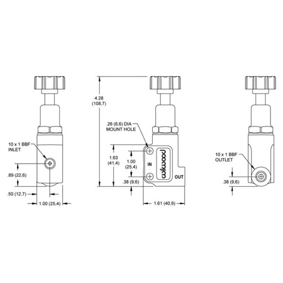 Wilwood Brake Proportioning Valve 260-12627