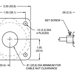 Wilwood 340-4990 Remote Brake Bias / Balance Bar Adjuster Cable - 3/8