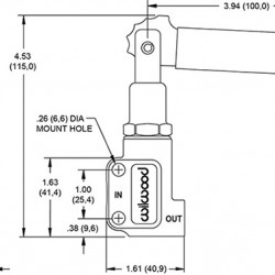 Wilwood 260-15832 Lever Control Brake Bias Proportioning Adjuster Valve - M10x1 Ports