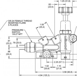 Wilwood 260-11179 Combination Proportioning Valve with Brake Switch