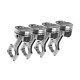 Forged pistons Wiseco + rods Manley for Mazda Miata MX-5 Protege 1.8l 16V BP 83.50mm CR 10:1