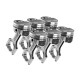 Forged pistons Wiseco + rods Manley for Toyota Supra 2JZGTE 3.0l 24V 93-98 86.00mm CR 8.3:1