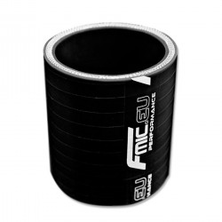 Straight silicone Coupler 38mm Black standardowy 7,6cm