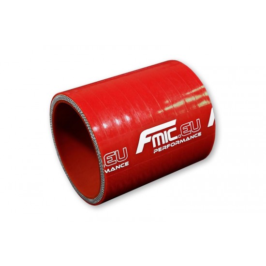 Straight silicone Coupler 6,5mm Red standardowy 7,6cm