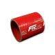Straight silicone Coupler 6,5mm Red standardowy 7,6cm