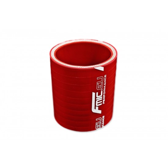 Straight silicone Coupler 6,5mm Red standardowy 7,6cm