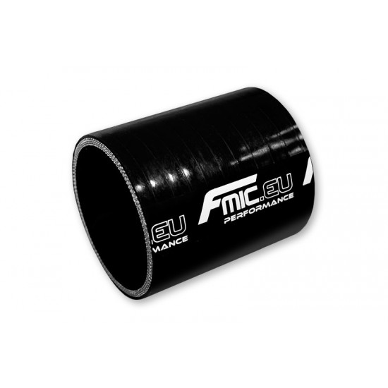 Straight silicone Coupler 60mm Black 15cm