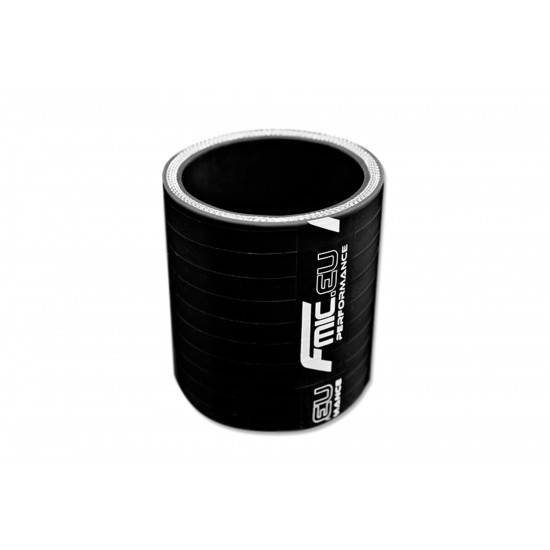 Straight silicone Coupler 60mm Black 15cm