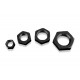 AN-8 AN8 (3/4 UNF) Adapter JIC bulkhead hex nut Fuel Oil Hose Fitting Black