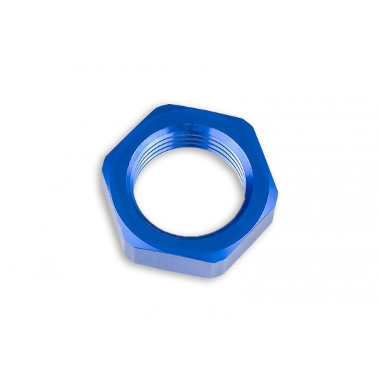 AN-8 AN8 (3/4 UNF) Adapter JIC bulkhead hex nut Fuel Oil Hose Fitting Blue