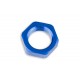 AN-8 AN8 (3/4 UNF) Adapter JIC bulkhead hex nut Fuel Oil Hose Fitting Blue