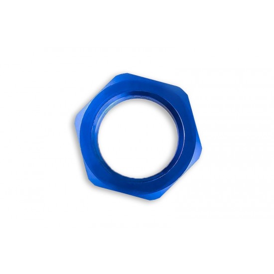 AN-8 AN8 (3/4 UNF) Adapter JIC bulkhead hex nut Fuel Oil Hose Fitting Blue