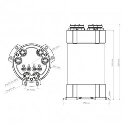 Nuke Performance 2G Fuel Surge Tank 3.0 liter for internal fuel pumps