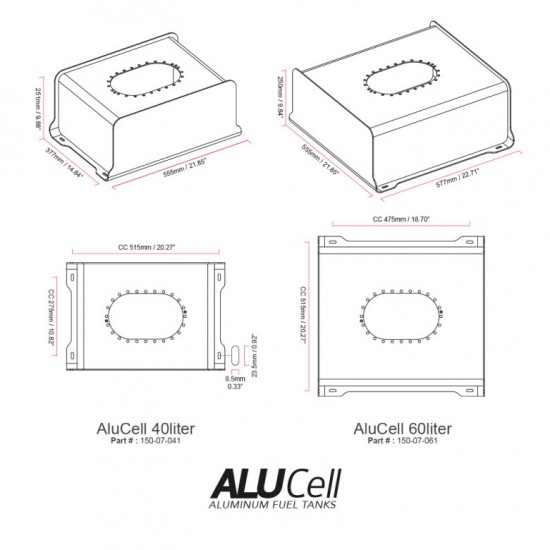 Nuke Performance AluCell Fuel Cell 40l with Nuke Performance CFC Unit