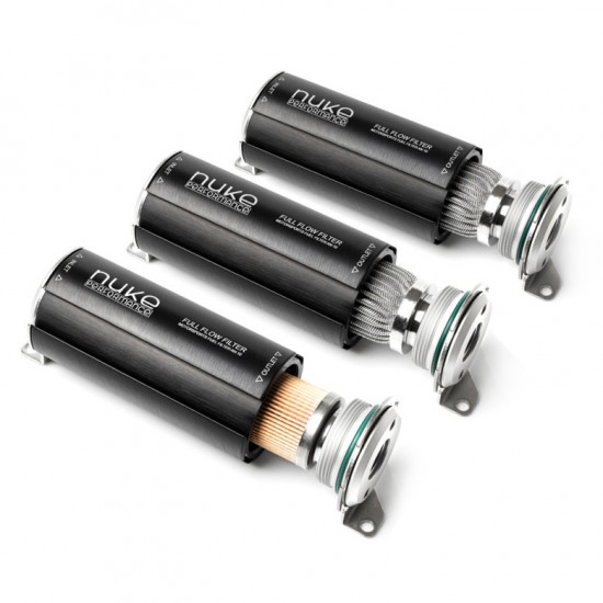 Nuke Performance Fuel Filter 10 micron AN-10 - Welded stainless steel element