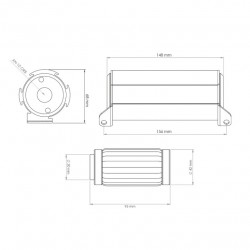 Nuke Performance Fuel Filter 10 micron AN-10 - Welded stainless steel element