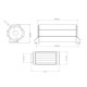 Nuke Performance Fuel Filter 100 micron AN-10 - Welded stainless steel element