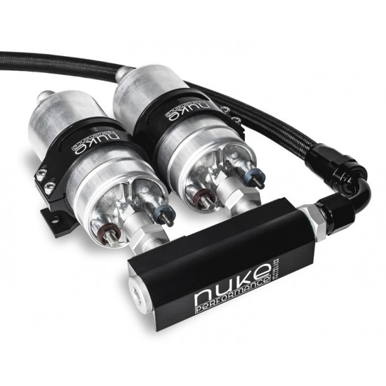 Nuke Performance Fuel Log Collector for 2x WALBRO GSL392 Fuelpumps