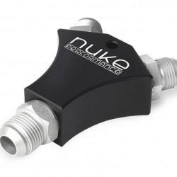 Nuke Performance Y-Block Adapter Fitting with 2x AN-8 and 1x AN-10