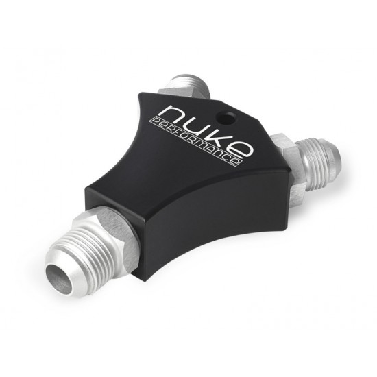 Nuke Performance Y-Block Adapter Fitting with 2x AN-8 and 1x AN-10