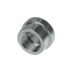 AN4 Female ORB Aluminium Weld On Fitting Round Base