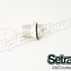 Setrab aluminum oil cooler fitting with o-ring M22 x 1/2BSP