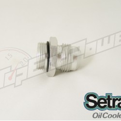 Setrab aluminum oil cooler fitting with o-ring M22 x -10JIC (-10AN)