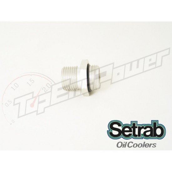 Setrab aluminum oil cooler fitting with o-ring M22 x 5/8BSP