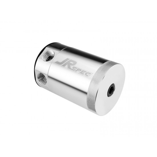 Aluminum Baffled 2-Port Oil Catch Can / Tank / Air-Oil Separt