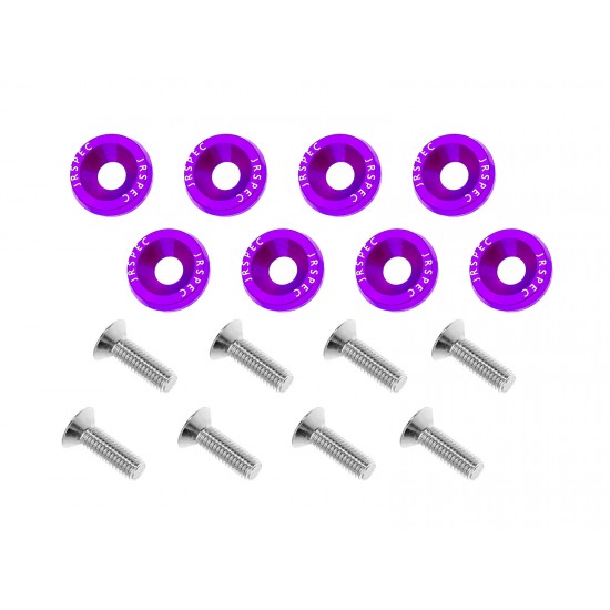 Fender Bumper Engine Bay Dress Up Washers purple