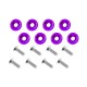 Fender Bumper Engine Bay Dress Up Washers purple
