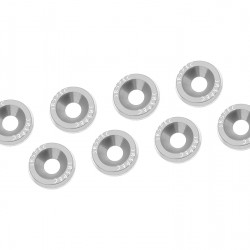 Fender Bumper Engine Bay Dress Up Washers silver