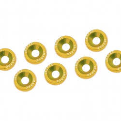 Fender Bumper Engine Bay Dress Up Washers gold