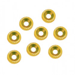 Fender Bumper Engine Bay Dress Up Washers gold