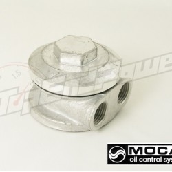 Mocal take-off plate 13/16 UNF, 1/2 BSP (side ports) fittings