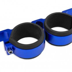 Dual fuel pump mounting bracket 60MM Blue