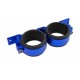 Dual fuel pump mounting bracket 60MM Blue