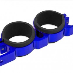 Dual fuel pump mounting bracket 60MM Blue