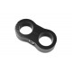 AN8 DUAL CLIPS Hose Fuel lines Clamp Cable Black