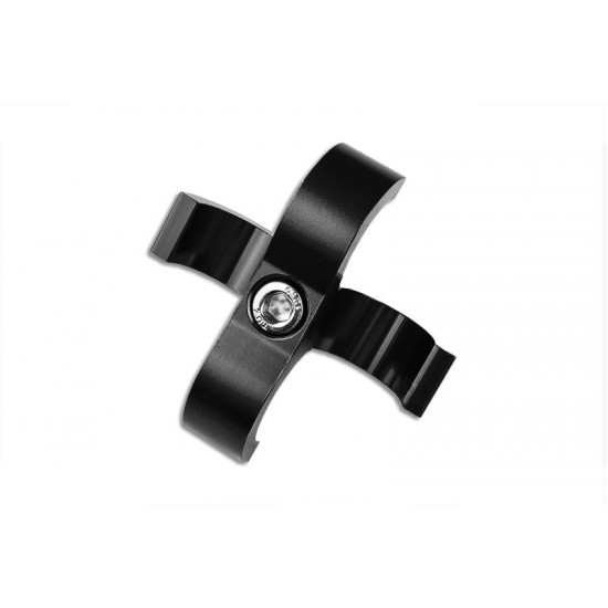 AN8 DUAL CLIPS Hose Fuel lines Clamp Cable Black