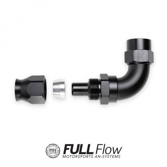Nuke Performance PTFE Hose End Fitting Spare Socket AN-6, Black
